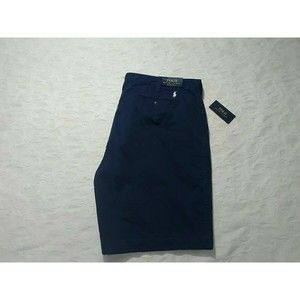 POLO RALPH LAUREN CLASSIC FIT 9" SHORTS MENS SIZE 42 NAVY COLOR ZIP FLY NEW NWT